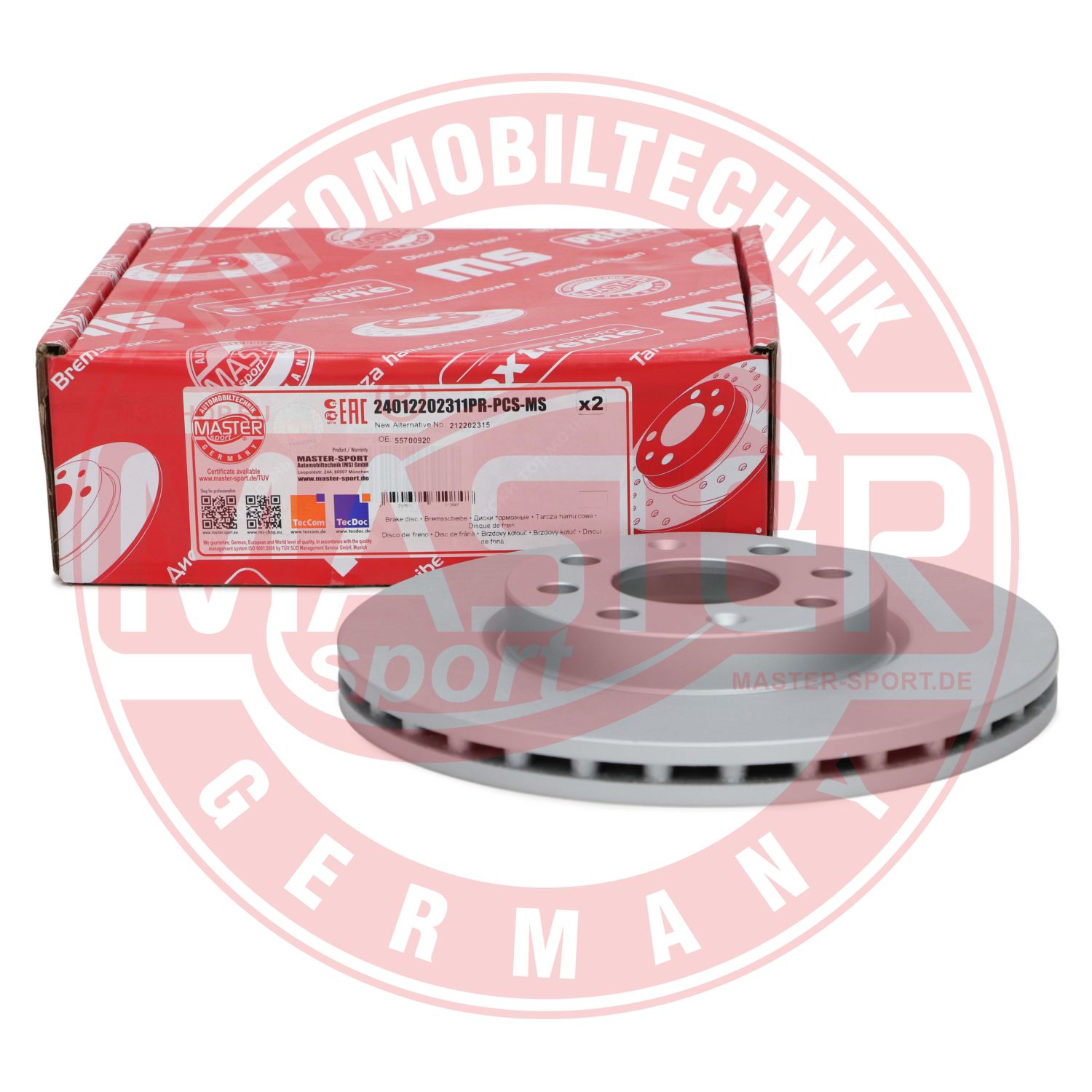 Disc frana MASTERSPORT GERMANY 24012202311PR-PCS-MS